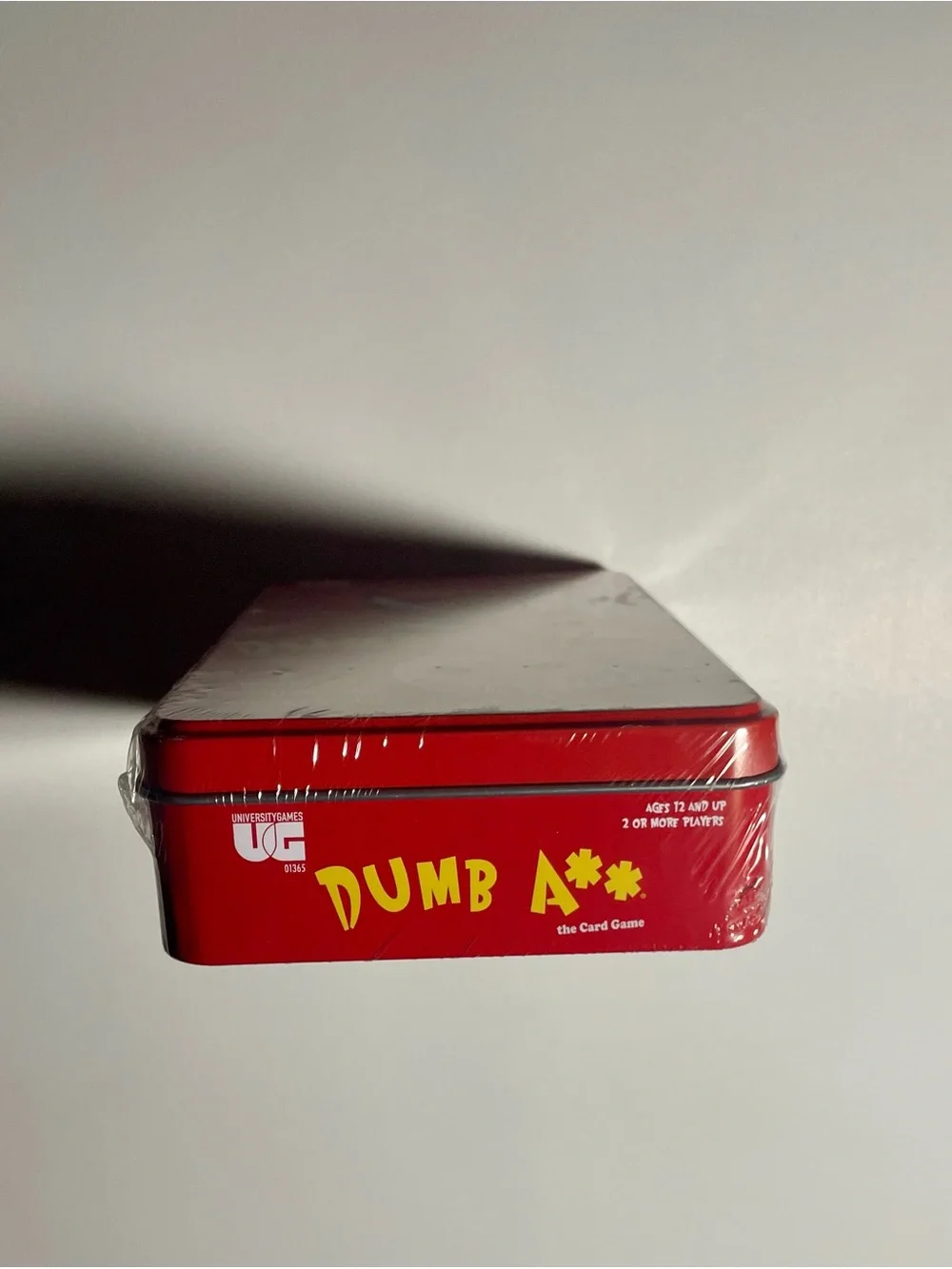 NIB Sealed Dumb A** Card Game University Games Fun Travel Tin Party Trivia Game